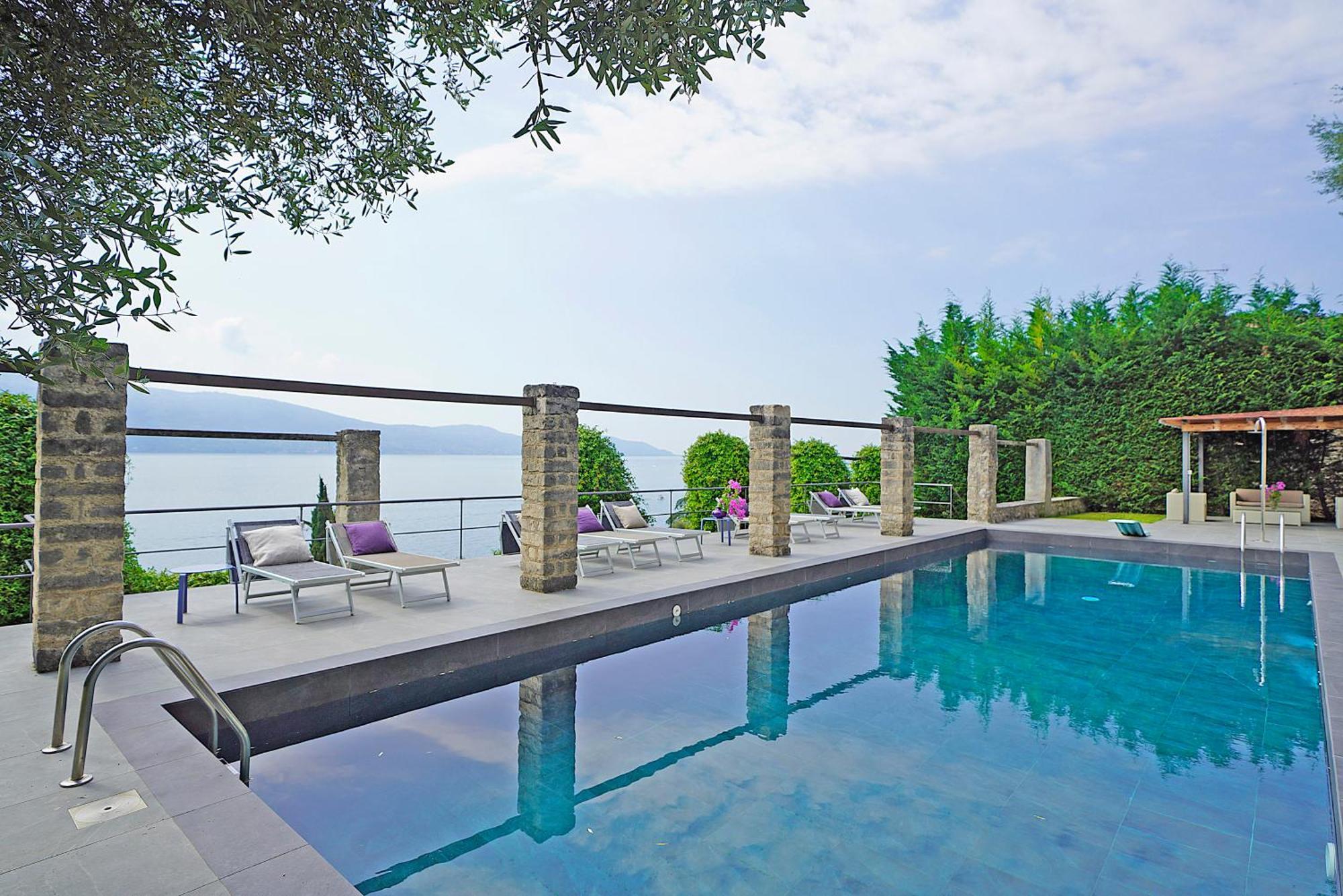 Villa Rachele: Stunning Luxury Villa In Centre Gargnano With Private Pool And Breathtaking Views Buitenkant foto